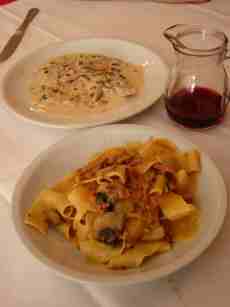イタリア食べ歩き，美味しい料理
